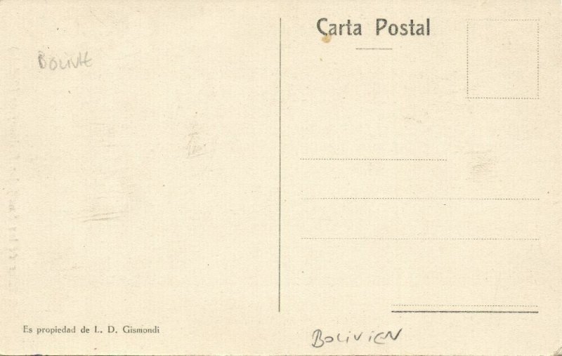 bolivia, PREINCAYCOS, El Altar de los Sacraficios (1910s) Postcard