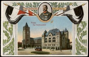 Germany 1915 WWI Posen Royal Castle General von Hindenburg Feldpost Patri G69980