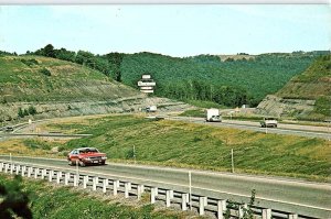 Postcard HIGHWAY SCENE Clearfield Pennsylvania PA AJ3326