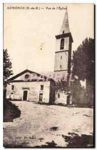 Postcard Old Gemenos B of A View of the Church