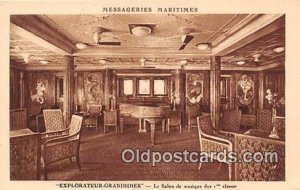 Explorateur Grandidier, Le Salon de Musique des 1 Classes Messageries Maritim...