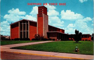 Vtg TX Sheppard Air Force Base Texas Chapel No 1 Church Postcard