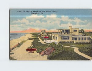 Postcard The Dolphin Restaurant and Marine Village Marineland Florida USA