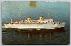 Swedish American Line  MS Kungsholm  Cruise Ship   Postcard
