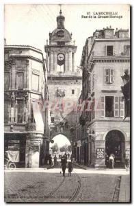 Old Postcard La Rochelle Street fat holorge