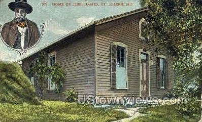 Home of Jesse James - St. Joseph, Missouri MO  