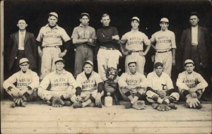 North Georgetown Mass? MA? Baseball Team One White Sox Jersey RPPC c1910