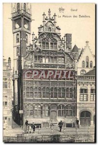 Old Postcard Ghent The House of Boatmen