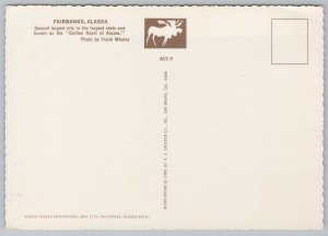 State View~Fairbanks Alaska~Air View~Continental Postcard