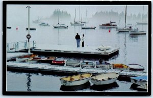 Postcard - Fog Bound In One Of Maine's Many Harbors Along The Coast - Maine