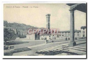 Italy Italia Dintorni di Firenze Postcard Old Fiesole The Plaza