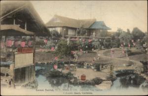 Coronado Beach CA Lantern Festival Japanese Tea Garden c1910 Postcard jrf