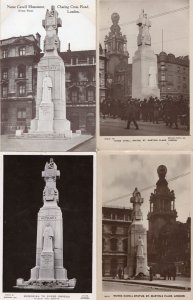 Nurse Edith Cavell Monument Charing Cross St Martins London 4x Postcard s