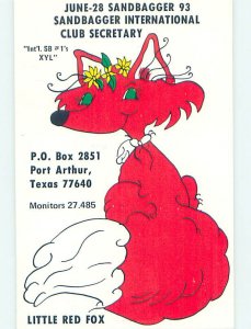 Pre-1980 RADIO CARD - CB HAM OR QSL Port Arthur Texas TX AH3079