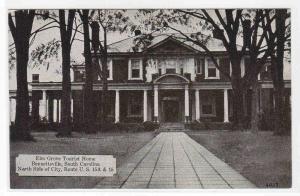 Elm Grove Tourist Home Bennettsville South Carolina postcard