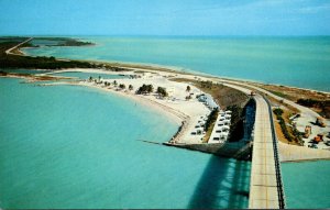 Florida Keys Bahia Honda Bridge Showing Picnic Area On The Overseas Highway T...