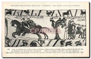 Old Postcard Mathilde Bayeux Tapestry of Queen Guy does s & # 39etant has not...