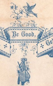 1870s Engraved Victorian Trade Card Do Good Be Good P73