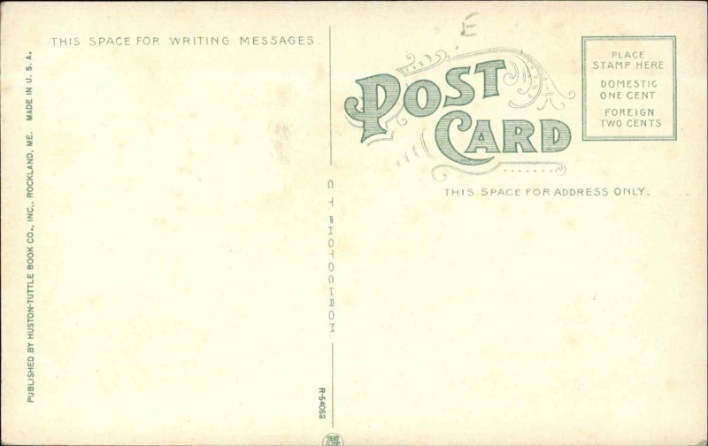 Owls Head ME Lighthouse & Building c1910 Postcard