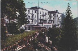 Switzerland Bürgenstock Grand Hotel Vintage Postcard C196