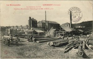 CPA LIVAROT Scieries et Manufacture d'emballages MM. LEROY (809547)