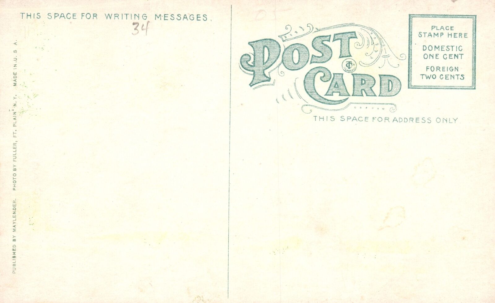 Vintage Postcard Saint Mary's Church Really Just Building Denmark