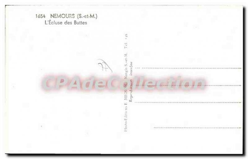 Postcard Old Nemours LEcluse Buttes