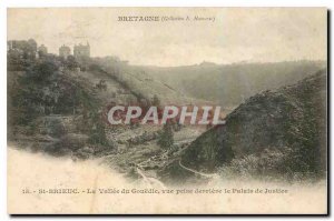 Old Postcard Brittany St Brieuc The view of Gouédic Vallee taken behind the ...
