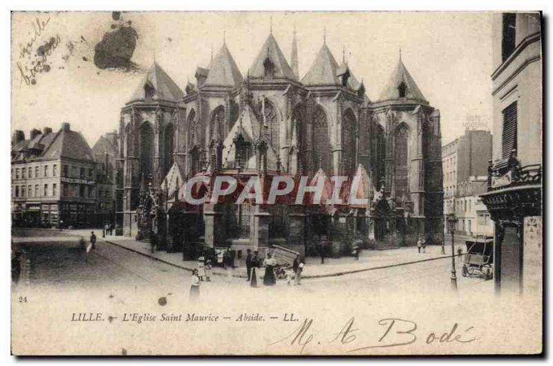 Old Postcard Lille L & # 39Eglise Saint Maurice Apse
