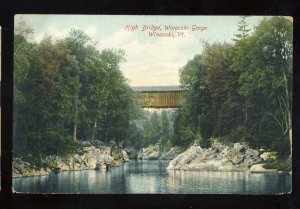 Early Winooski, Vermont/VT Postcard, High Bridge, Winooski Gorge