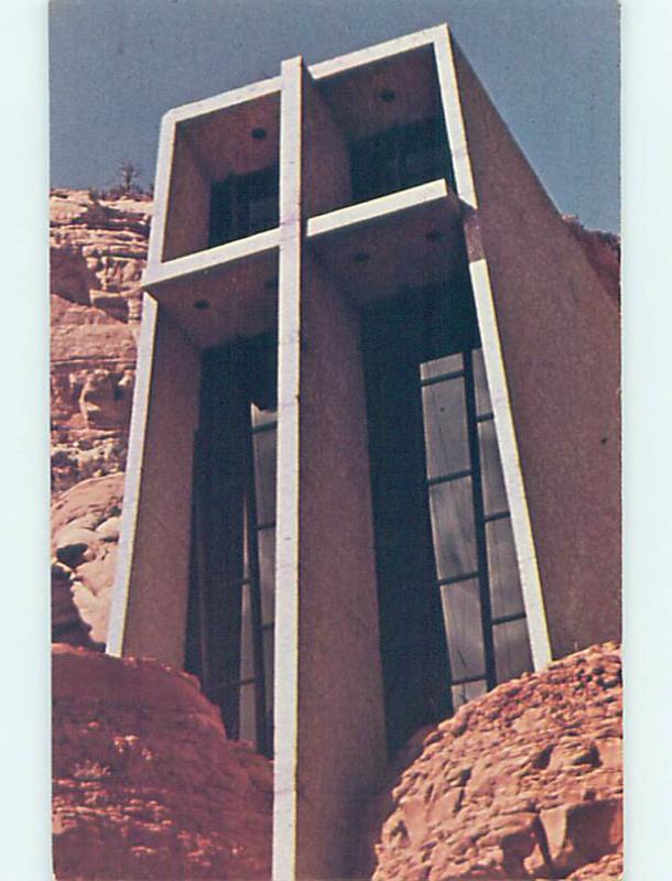 Unused Pre-1980 CHURCH SCENE Sedona Arizona AZ p3919