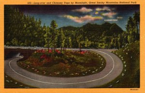 Tennessee Great Smoky Mountains Loop-Over and Chimney Tops By Moonlight Curteich