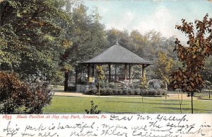 Music Pavilion at Nay Aug Park Scranton, Pennsylvania PA Postcard