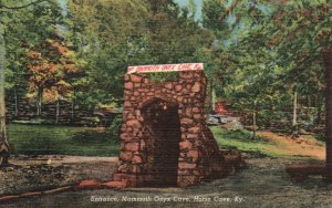 Vintage Postcard 1930's Entrance Mammoth Onyx Cave Horse Cave Kentucky KY