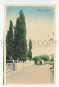 425862 SLOVENIA PIRANO cemetery Vintage postcard