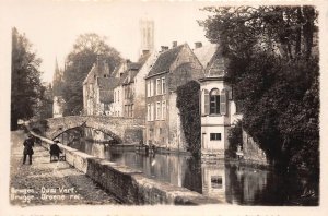 Lot 70 belgium real photo bruges brugge quai vert