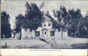 Tolchester MD New Bath House c1910 Postcard