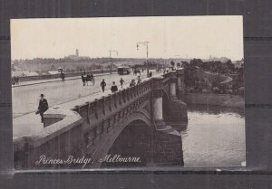 VICTORIA, MELBOURNE, PRINCES BRIDGE, TRAM, c1910 ppc., unused.