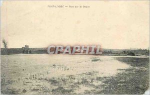 'Old Postcard Pont l''Abbe Bridge over the Moat'