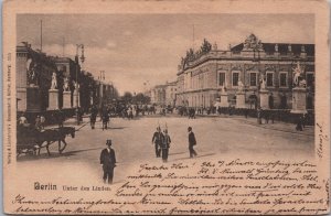 Germany Berlin Unter den Linden Vintage Postcard C078