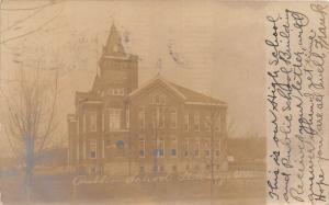E68/ St Marys West Virginia RPPC Postcard 1907 Public School Building