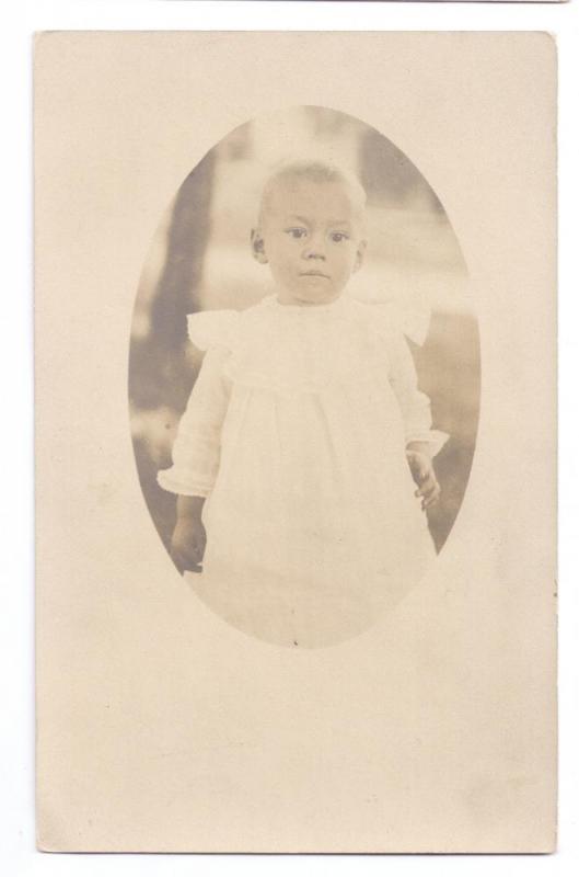 RPPC Baby child Real Photo Ackley Frederic Wi