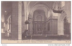 Interieur De l'Eglise Saint-Sauveur, La Rochelle (Charente Maritime) France, ...