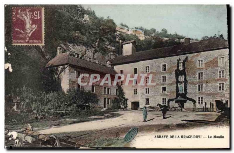 Postcard Old water mill Abbey of Grace Dieu The mill