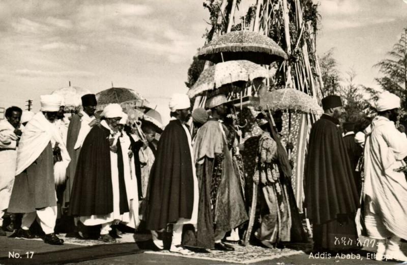 ethiopia, ADDIS ABABA, The Feast of Mascal (1940s) RPPC