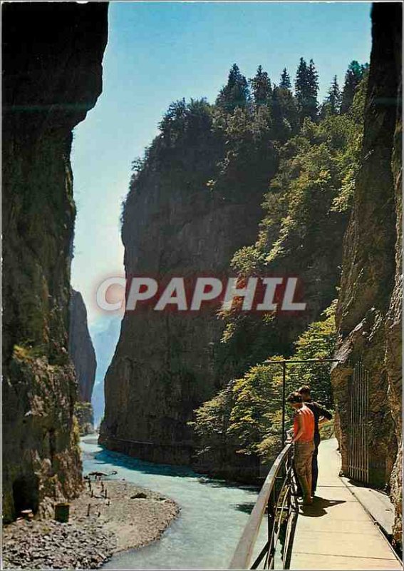 Postcard Modern Aareschlucht Melringen