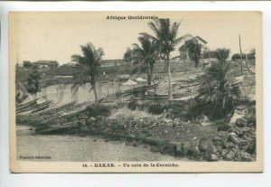443203 FRENCH Africa colony Senegal DAKAR corner of the Corniche Vintage
