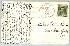 Bismarck  North Dakota  State Capitol Building  Embossed  Postcard  1909