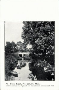 Postcard MA North Scituate Bound Brook & Bridge ~1905 H20