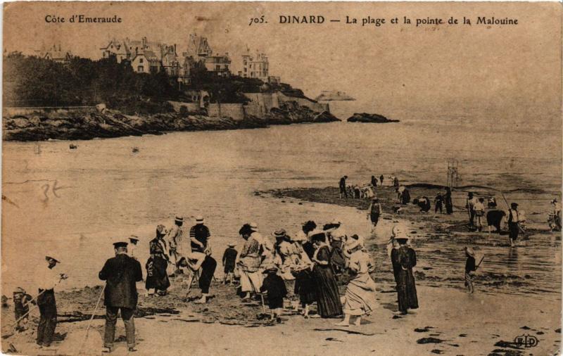 CPA DINARD - La Plage et la pointe de la Malouine (356986)